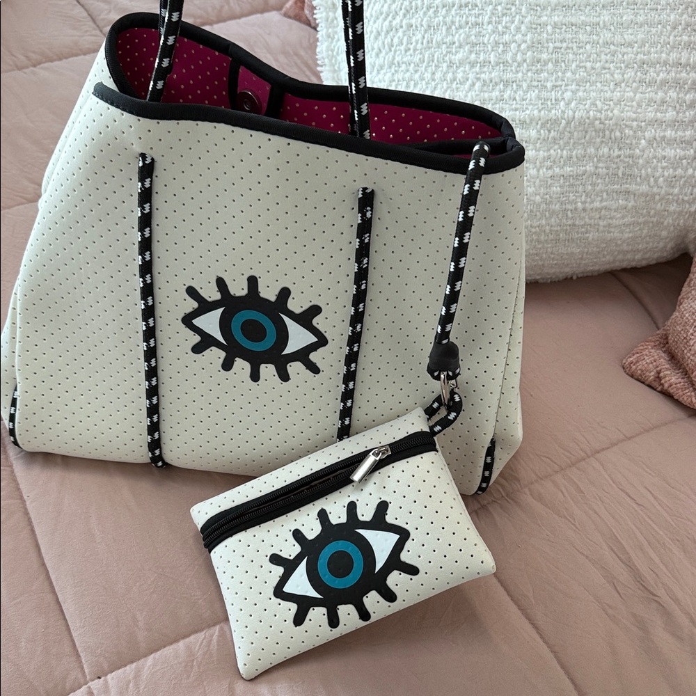 Evil Eye Neoprene Tote Bag